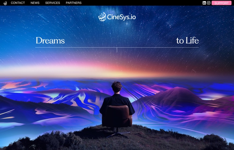 CineSys media platform website